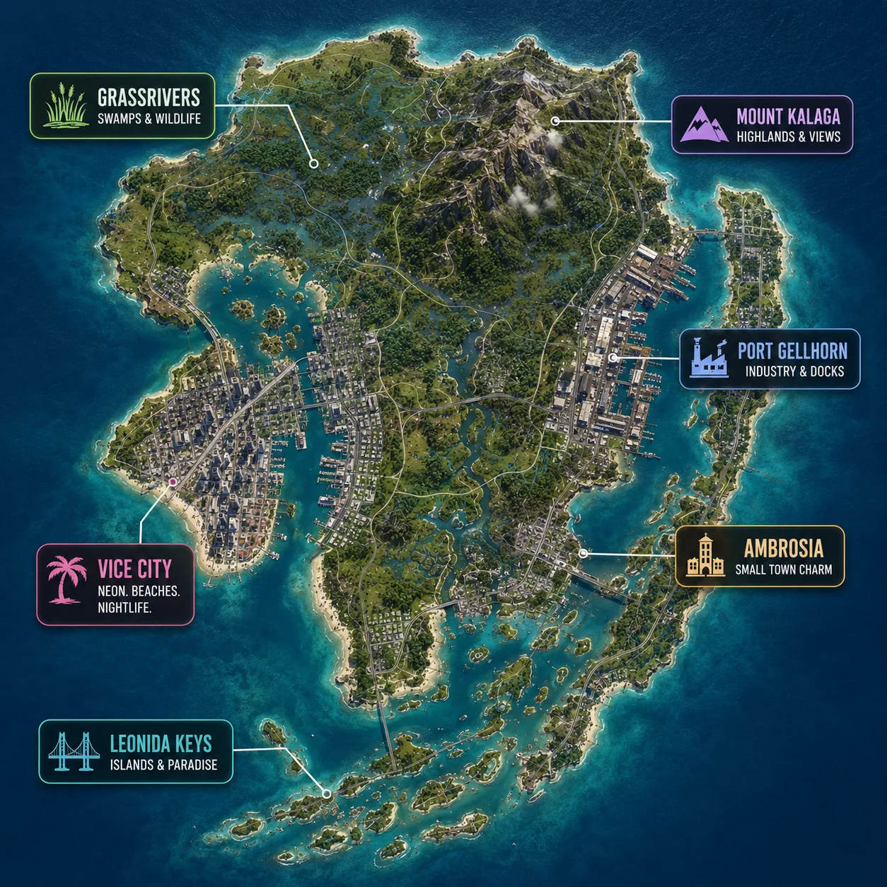 GTA 6-kort over Leonida